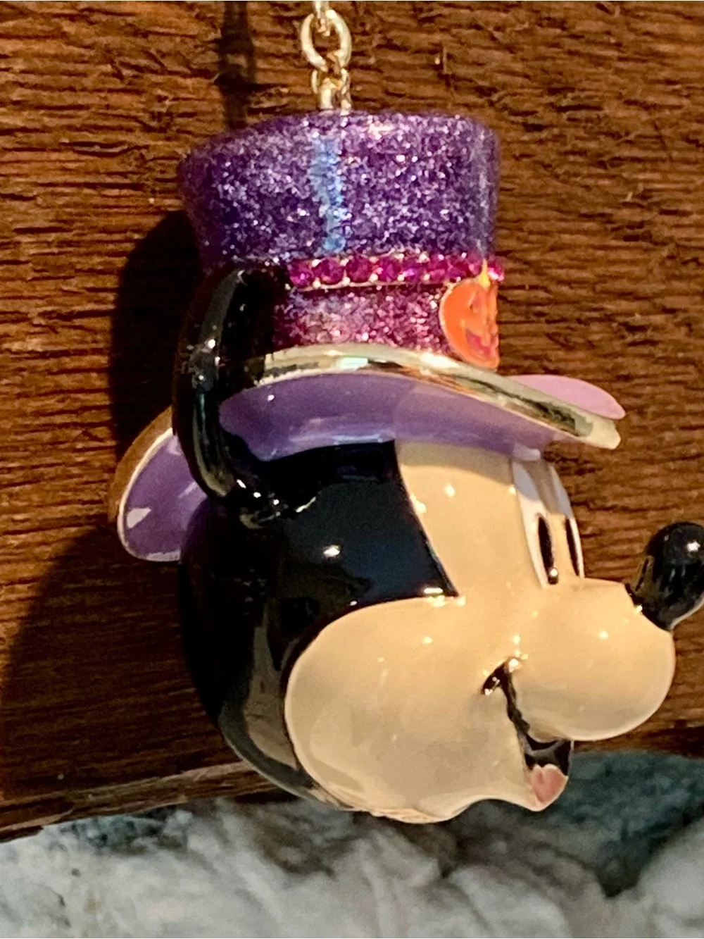 NWT&box BaubleBar Disney Mickey Mouse magician Halloween bag charm